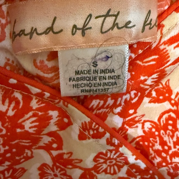 Band of the Free Vibrant Orange Floral Mini Dress - Picture 4 of 8